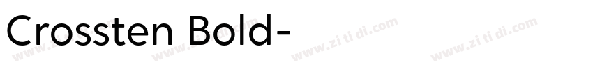 Crossten Bold字体转换